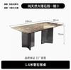 Mesa de Comedor de Lujo de Piedra Natural Italiana de Alta Gama, Lujo Ligero para el Hogar, Mesa y Sillas de Comedor, Mesa de Comedor Rectangular de Mármol de Piedra de Lujo Moderno