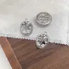 Pin Colgante de Cereza Tulipán Incrustado con Circonita Chapado en Cobre Accesorios Barrocos Joyería Hecha a Mano DIY Adornos para Cuerda