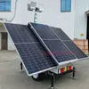 Iluminación solar faro remolcable luz LED exterior con elevación manual 7.9m camión de luz móvil