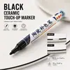 Caneta de retoque cerâmica de 12 cores para reparar arranhões em superfícies de porcelana e banheiro, caneta marcadora especial de 2,8 mm para azulejos e banheiras
