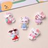 Accesorios de resina para disfraz de gatito brillante de dibujos animados, joyería hecha a mano, horquilla para el cabello, funda para teléfono, taza de agua, tocado, venta al por mayor