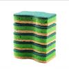 Esponja de Pulpa de Madera para Limpieza, Esponja Absorbente de Pulpa de Madera, Estropajo Ondulado de Tres Capas, Paño para Lavar Platos, Paño de Pulpa de Madera