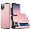 Adequado para Capa de Celular Iphone18Promax, Capa Protetora com Compartimento Deslizante para Cartão S26Ultra, Capa Traseira Apple 16Plus