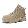 Otoño 2025 Zapatos de Hombre Nuevas Botas Martin de Caña Alta Suela Gruesa para Combinar Fácilmente Zapatos de Trabajo Botines Cortos Zapatos Casuales de Protección Laboral