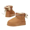 Botas de nieve cálidas transfronterizas europeas y americanas con forro de felpa, suela gruesa, casuales y de moda, engrosadas, disponibles en tallas grandes para venta al por mayor