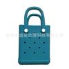 Bolsa de Praia Eva Bolsa de Gelatina Bolsa com Furos DIY Flor Fofa Estilo Coreano Bolsa de Mão Simples Feminina com Design Vazado