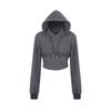 Sudadera Blanca con Capucha Chaqueta Traje de Pantalón Recto Conjunto de Dos Piezas Deportivo Casual para Primavera y Otoño para Mujer
