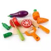 Juguete Educativo de Cocina de Madera para Juego de Imitación Infantil con Frutas y Verduras, Hebilla Magnética para Cortar Juguete de Educación Temprana