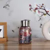 316 Estilo Chinês Aparência Premium Caneca Térmica de Aço Inoxidável Cheinha Espessada Mini Portátil com Argola para Transporte Copo de Água para Carro