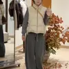 Colete Curto de Algodão Estilo Coreano com Gola Alta para Mulheres, Novo Modelo Inverno 2026, Peça Exterior Petite, Colete para o Dia a Dia, Tendência