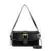 Bolsa de mão pequena retrô 2026 nova bolsa de ombro casual da moda para mulheres, bolsa quadrada pequena transversal texturizada para outono e inverno