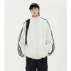 Suéter cárdigan a rayas de estilo americano moderno con cuello casual para hombre, estilo High Street, Duffy, chaqueta holgada, abrigo, top