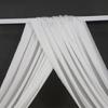 Nuevo Manto de Tela para Boda Vantle Tela Decorativa Chifón de Perlas Tela de Cinta Marco de Madera para Boda Diseño de Fondo de Arco