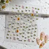 Adesivos de unha estilo cartoon, abelhinhas fofas, adesivos de unha em gel com tema floral e de frutas da moda, e adesivos decorativos para celulares e iPads