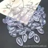Pétalos de ágata 12x22 mm ágata morado claro natural pétalos de loto accesorio de flor para pasador de pelo DIY