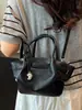 Bolso de mano único y elegante para mujer 2026 nueva moda patrón de lichi bolsa tipo cesta versátil para hombro y cruzado