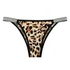 Artículos de Venta Caliente Transfronterizos Exclusivamente para Tallas Europeas y Americanas Temu Shein Amazon Estampado de Leopardo Hilo Plateado Bragas Triangulares Ropa Interior para Mujer en Stock