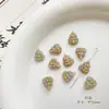 Cuentas de Cristal Checo Pintadas en Oro Doméstico Retro Caracol Pájaro Flor de Durazno Material Hecho a Mano Pulsera Cadena de Teléfono Móvil Accesorios de Joyería