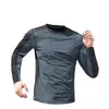 Camiseta de Seda de Hielo para Hombre Secado Rápido Primavera y Verano Delgada de Manga Larga Protección Solar Top Deportivo Nuevo Transpirable Ropa Deportiva para Exteriores
