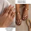 Nuevos Anillos para Pies Estilo Coreano, Anillos para Pies Pequeños de Exportación, Anillos Simples Personalizados de Estilo Mixto, Anillos Abiertos para Pies de Mujer
