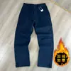 Pantalones Softshell para Hombre, Cortavientos e Impermeables, Pantalones Casuales de Pierna Recta con Forro Polar para Exteriores de Invierno, Pantalones de Trabajo Engrosados