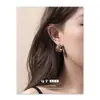 Pendientes de Diseño Versátil Simple Moda de Alta Gama Temperamento Personalizados Nicho Modificación Facial Populares Transfronterizos para Viajeros