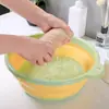 Lavabo plegable portátil engrosado para viaje Lavabo para lavar el trasero de bebés y lactantes Lavabo para pies de estudiante de dormitorio Lavabo para lavar ropa Lavabo para lavar verduras