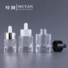 Botella de esencia líquida (15 ml, 20 ml, 30 ml), botella de aceite esencial (40 ml, 50 ml), botella con gotero transparente, botella de líquido cosmético.