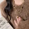 Sensação Luxuosa~ Colar Cruzado da Imperatriz Viúva para Mulheres, Acessório de Corrente para Suéter de Luxo Leve de Alta Qualidade