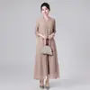 Vestido de Madre Estilo Verano 2026, Elegante y Adelgazante, Ropa de Trabajo de Comercio Exterior, Suministro del Sudeste Asiático