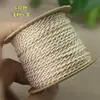 Cuerda de mano tejida con hilo de algodón con adición de oro de 1.8 mm, cuerda para jugar Wen, no elástica, resistente al desgaste, cuerda DIY, borla de bodhi, punta