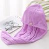 Gorro de Ducha de Felpa Coral Liso Nuevo de Fábrica Baotou Absorbente de Agua Espesado Gorro Secador de Cabello Bordado Regalo Bienestar Cabello