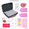 Bolsa de almacenamiento portátil para herramientas de pintura con diamantes, 60 unidades, redondas, de 10 g
