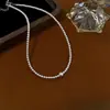 Collar de Imitación Estilo S Francés de Alta Gama Manta Rosa Perla para Mujer, Sencillo y Lujoso, Cadena para Suéter Exquisita y Versátil, Cadena para Clavícula