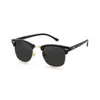 Gafas de Sol Metálicas Clásicas para Mujer, Gafas de Sol de Moda Transfronterizas Europeas y Americanas con Protección Solar, Gafas de Sol de Media Montura con Remaches Retro de Moda para Hombre