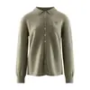 Conjunto de Punto para Mujer Cardigan de Cachemir con Cuello Polo y Bolsillos Cintura Elástica con Cordón Pantalones Planos Rectos Nuevo Estilo Otoño e Invierno