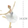 Menina de Ballet Sólida Menina de Confeitar Coração de Menina Bolo de Aniversário dos Sonhos Mesa de Sobremesas Acessórios de Decoração de Dança