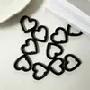 Anillo de Resorte Abierto Corazón de Amor Llavero Corazón de Amor Esmalte Horneado Colorido Aleación de Zinc Hebilla de Resorte Corazón de Amor Accesorios de Joyería Hebilla Colgante