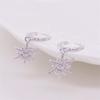 Moda Europeia e Americana Prata de Lei S925 Diamante Brincos de Estrela de Seis Pontas Versátil Moderno Brincos para Meninas Joias Drop Shipping