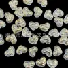 Accesorios para Joyería DIY con Forma de Corazón con Estampado Dorado y Efecto Agua Transparente Suministro de Tendencia para Transmisiones en Vivo de Tiktok Disponibles Ahora