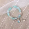 Novo Bracelete de Cristal de Pipoca com Temperamento Artístico para Namorada Feminina Atacado Nicho Japonês e Coreano Bracelete de Gatinho Joias Transfronteiriças