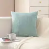 Funda de almohada estilo ins nórdico, pana rayada de color liso, funda de cojín de sofá de interior de moda, almohada de decoración para el hogar