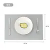 Descansos de Mesa Casuais de PVC Tecido, Tapetes de Mesa para Casa, Tapetes para Comida Ocidental de Hotel, Tapetes de Isolamento Retangulares, Descansos de Mesa Teslin, Transfronteiriço