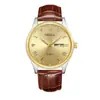 Relógio Masculino Orsga Aço Dourado e Preto Calendário Duplo com Diamantes, Estilo de Negócios Fashionável, Transmissão ao Vivo do Fabricante, Relógio de Pulso a Quartzo Transfronteiriço para Homens