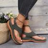 Deseo transfronterizo en stock zapatos de mujer 2021 Nuevas sandalias de mujer con hebilla estilo romano comercio exterior 43 sandalias de talla grande