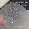 Producto terminado en forma de huevo de paloma sin base, bolas de diamante apiladas, decoraciones para uñas, adornos de diamante coloridos, accesorios de diamante para uñas
