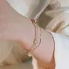 Pulseira Coelho de Jade Benmingnian Feminina Estilo Ins Nicho de Alto Valor para Estudante Pulseira de Mão Presente de Aniversário Antigo para Namorada