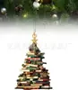 2024 Transfronteiriço Personalizado Nome do Livro Decorações de Natal Pingente Acrílico Impressão Plana Enfeites Pingente