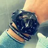 En stock al por mayor esfera grande estudiante hombres y mujeres moda TikTok tendencia deportiva pareja estilo coreano reloj hueco entrega