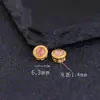 Ágata Vermelha do Sul Gelo-Vermelho Natural Acessórios para Pulseira Colar DIY Contas Espaçadoras de Prata Pura S92 Anel de Ágata Vermelha Dourado Rosto